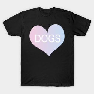 Dog Heart Gradient- Cute T-Shirt